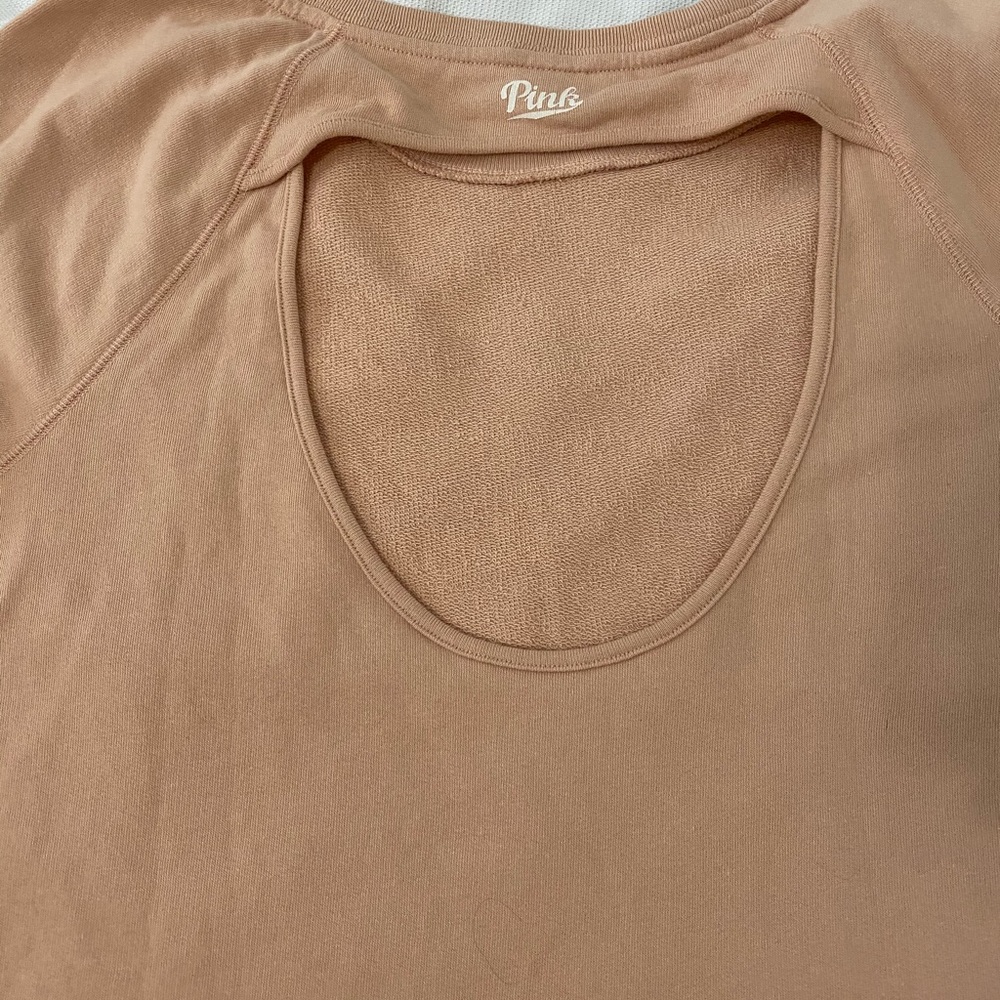 PINK Crew Neck Sweater with an open cut back